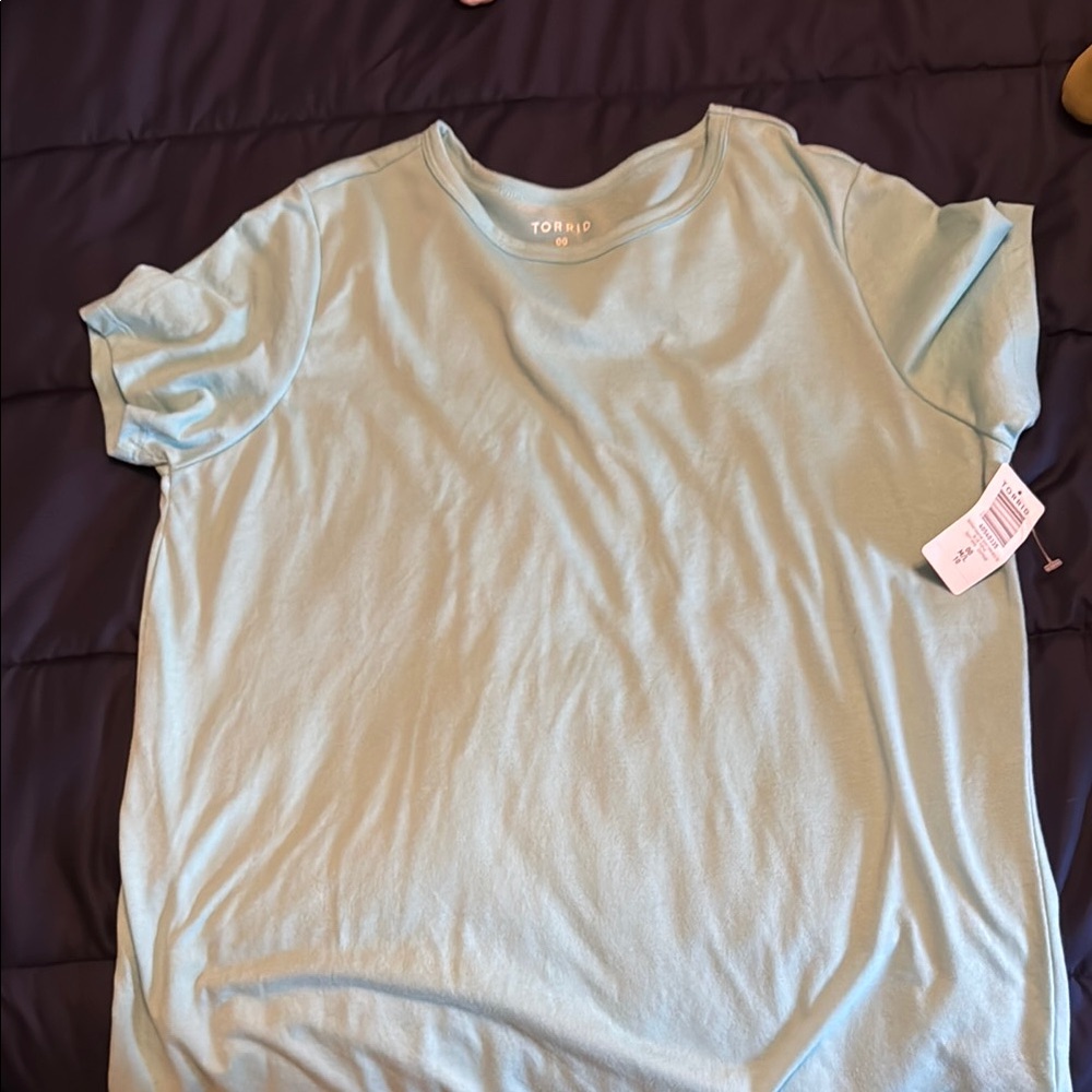 Torrid Light Blue tee Shirt 00